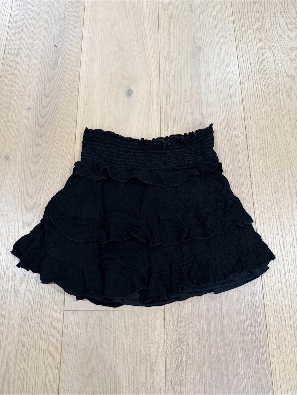 Altar’d State Black Ruffled Tiered Women's Skirt Size Small